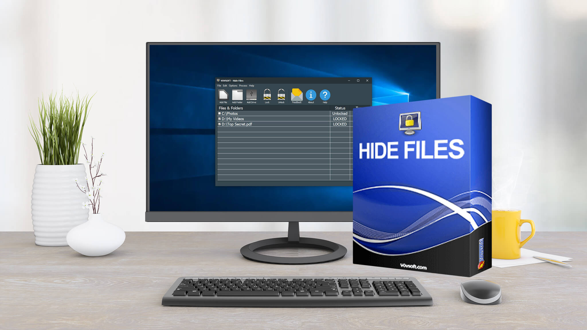 VovSoft Hide Files 8.5 Crack + License Key Descargar Full Español